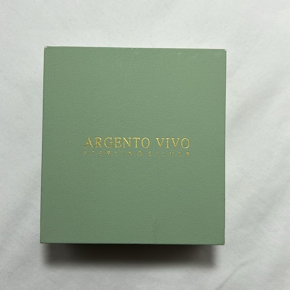 Argento Vivo Sterling Silver Mother of  pearl teardrop necklace - Picture 7 of 7